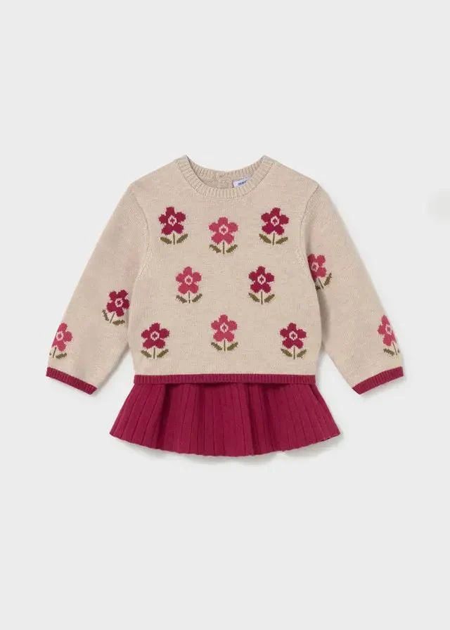 Mayoral 2952 2pc Skirt Set Raspberry