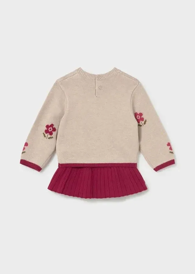 Mayoral 2952 2pc Skirt Set Raspberry