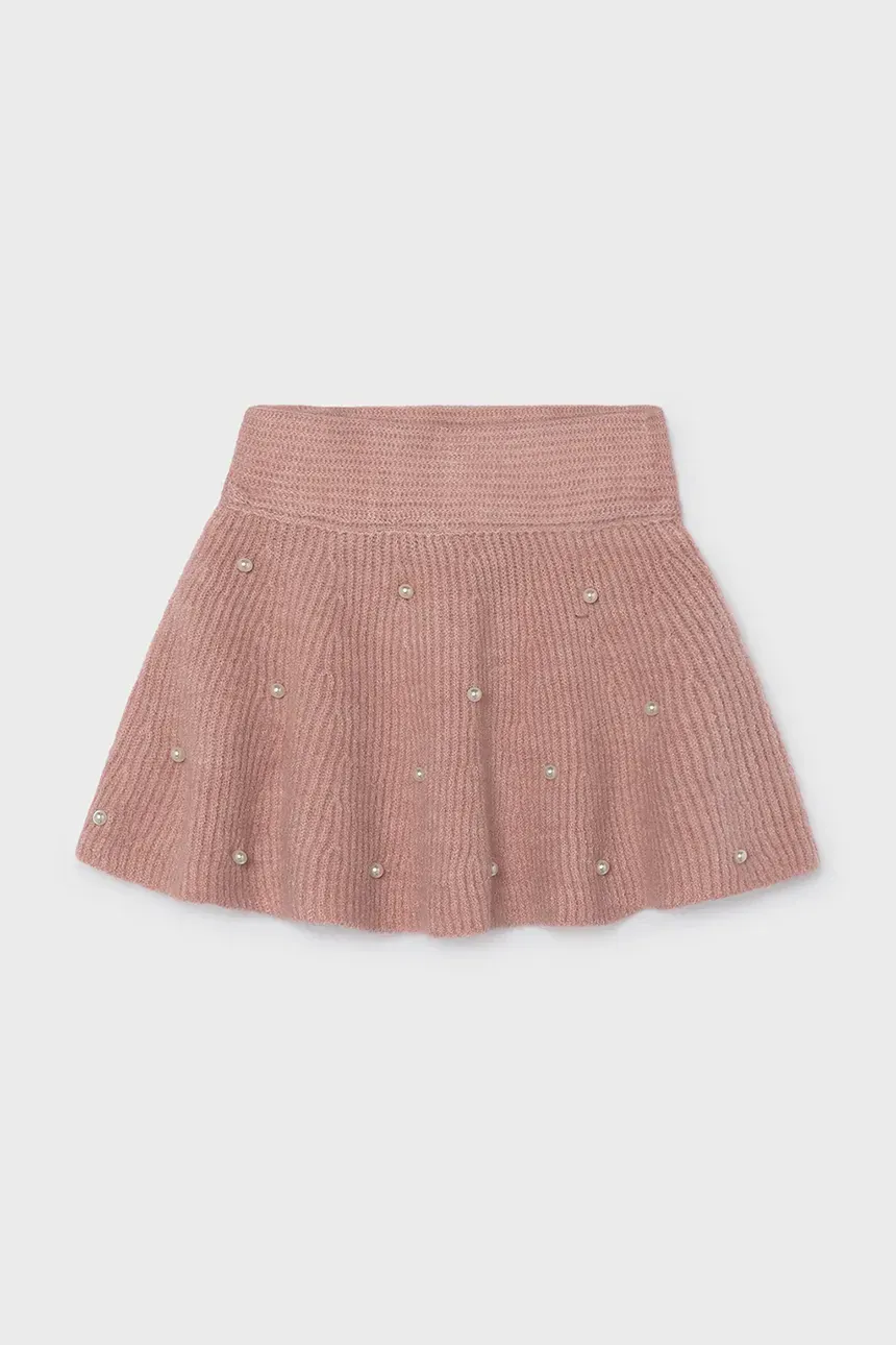 Mayoral 4907 Pearl Knit Skirt Quartz