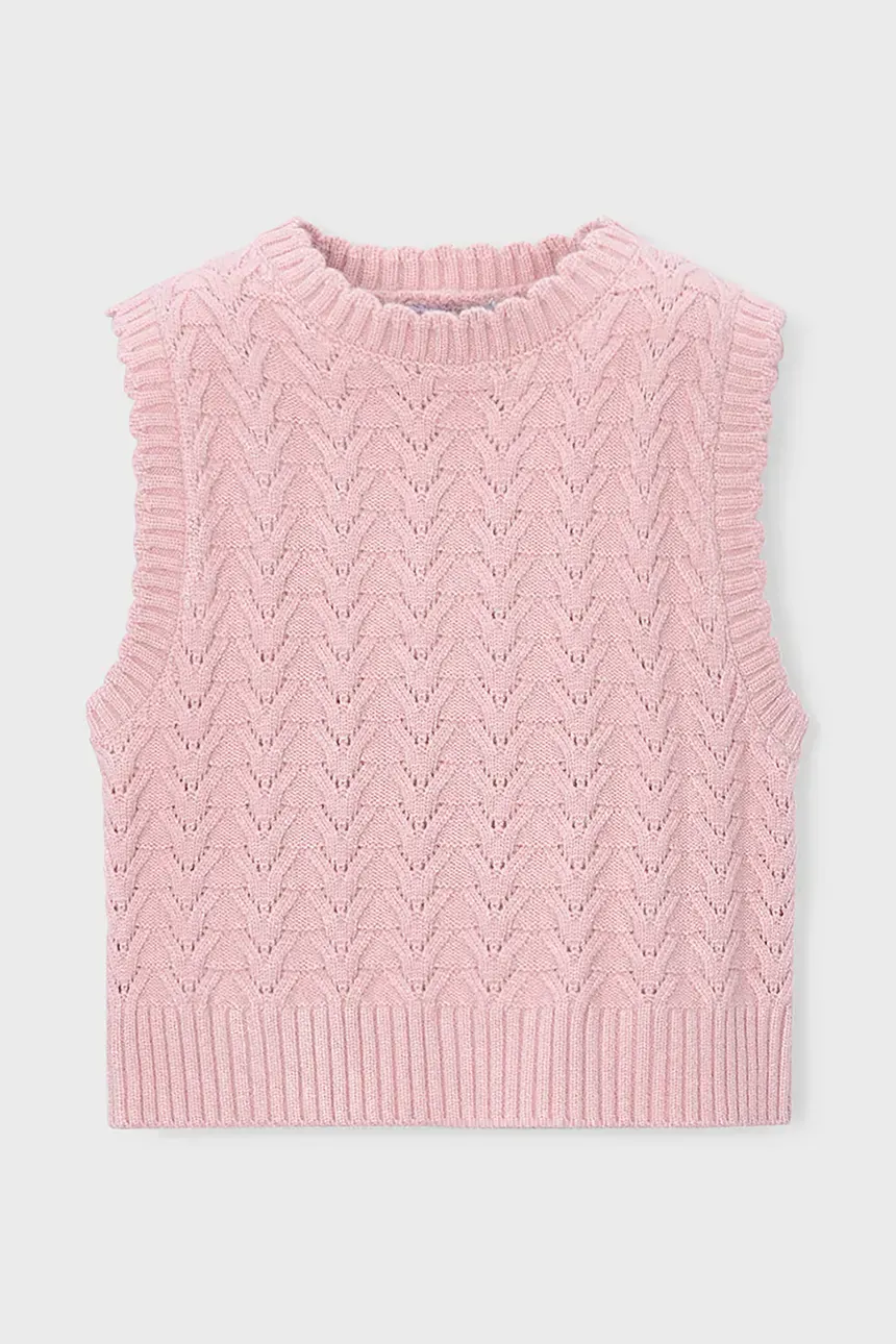 Mayoral 4329 Knit Vest Pastel