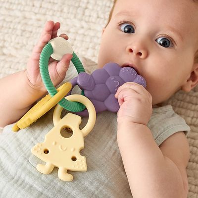 Itzy Ritzy Trio Multi-textured Silicone Teether Charcuterie