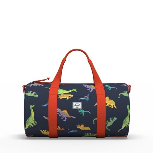 Herschel Little Classic Duffle, Color: Watercolour Dinos Darkest Navy