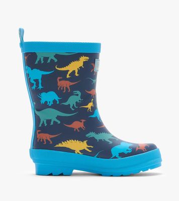 Hatley Matte Rainboots Colourful Dinos Peacoat