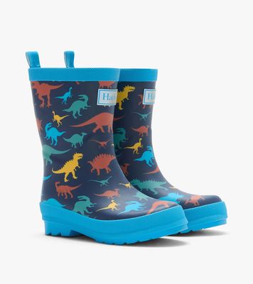 Hatley Matte Rainboots Colourful Dinos Peacoat