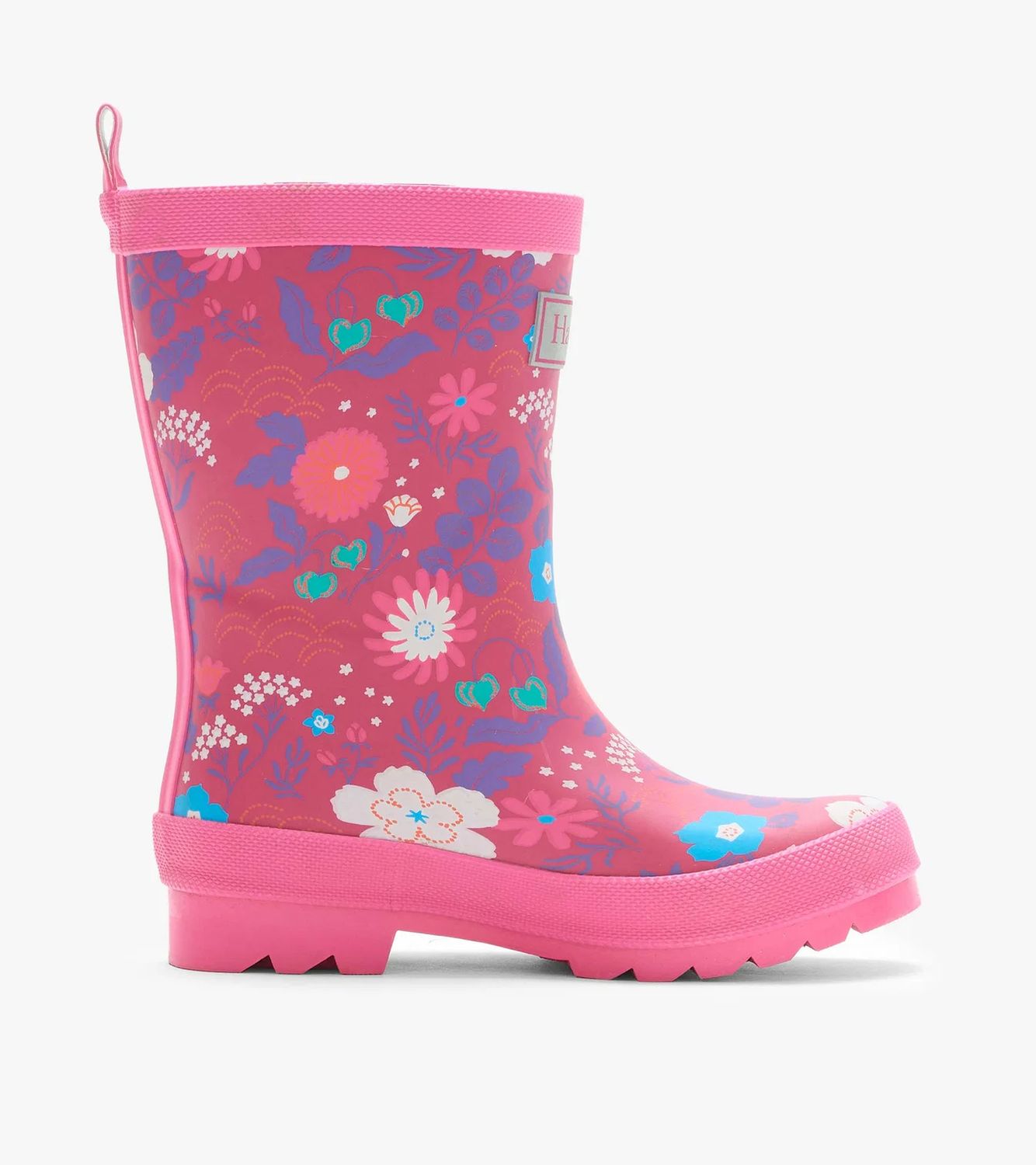 Hatley Matte Rainboots Tiny Flowers Raspberry Radiance