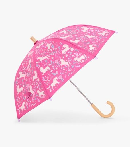 Hatley Umbrella Unicorn Forest, Color: very berry