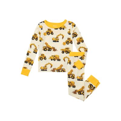 Hatley Bamboo Pajama Set Construction Trucks Cami Lace