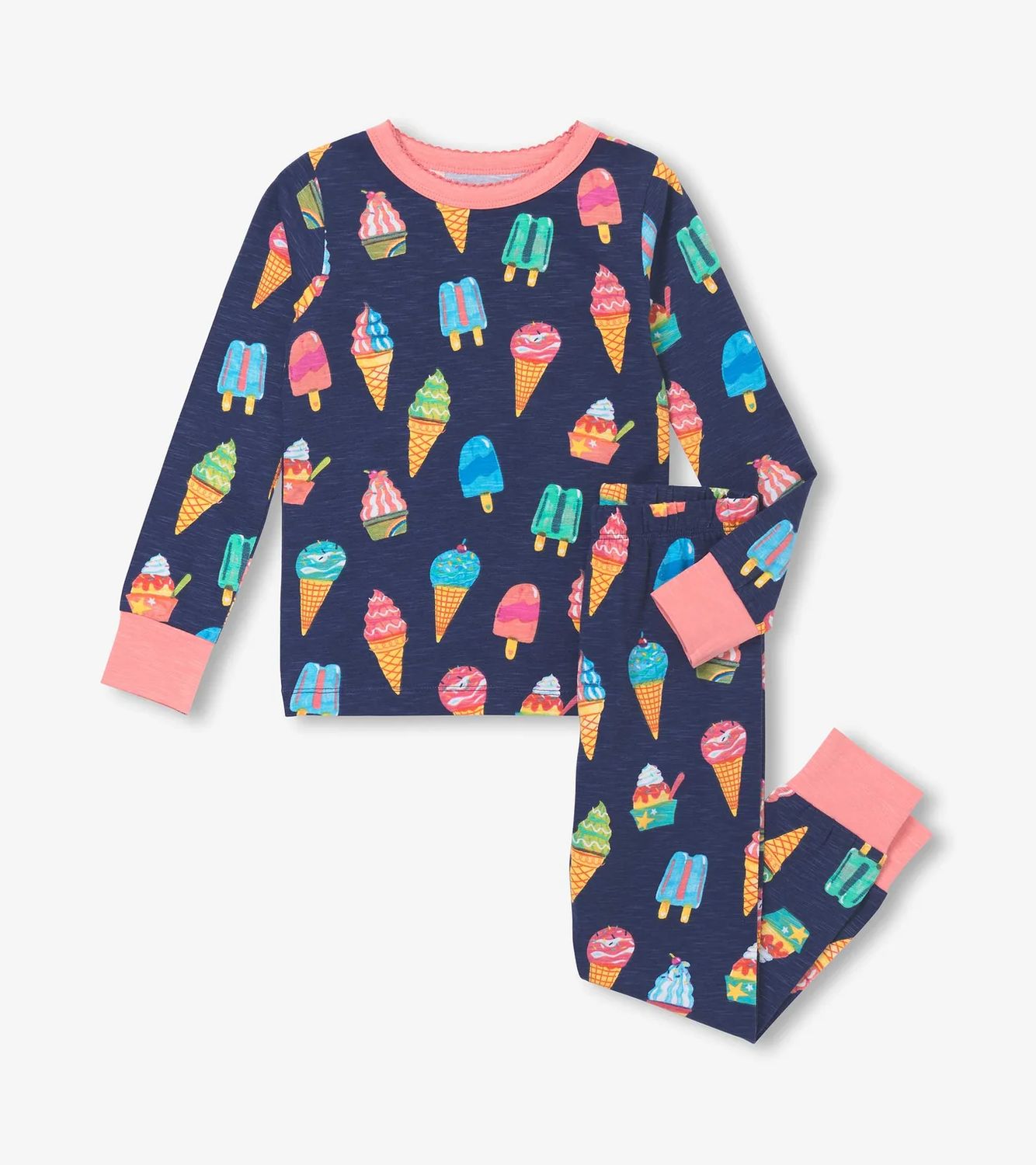 Hatley Cotton Rib Pajama Set Figure Skaters Ice Melt