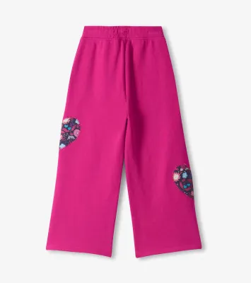 Hatley Wide Leg Track Pants Very Berry