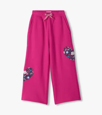 Hatley Wide Leg Track Pants Very Berry