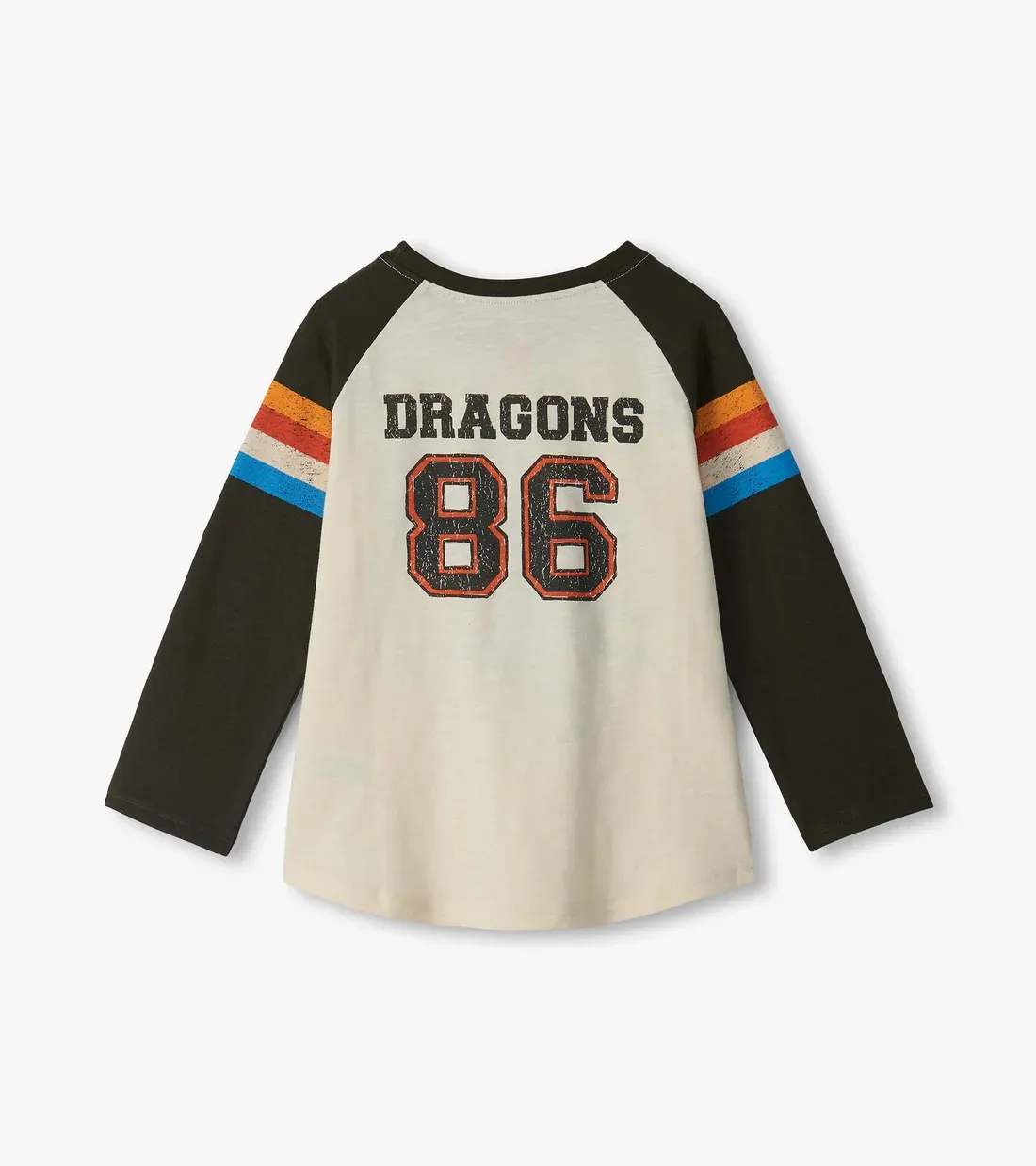 Hatley Raglan Tee Dragon White Smoke