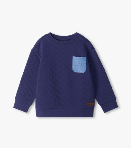 Hatley Quilted Pullover Patriot Blue, Size: 3