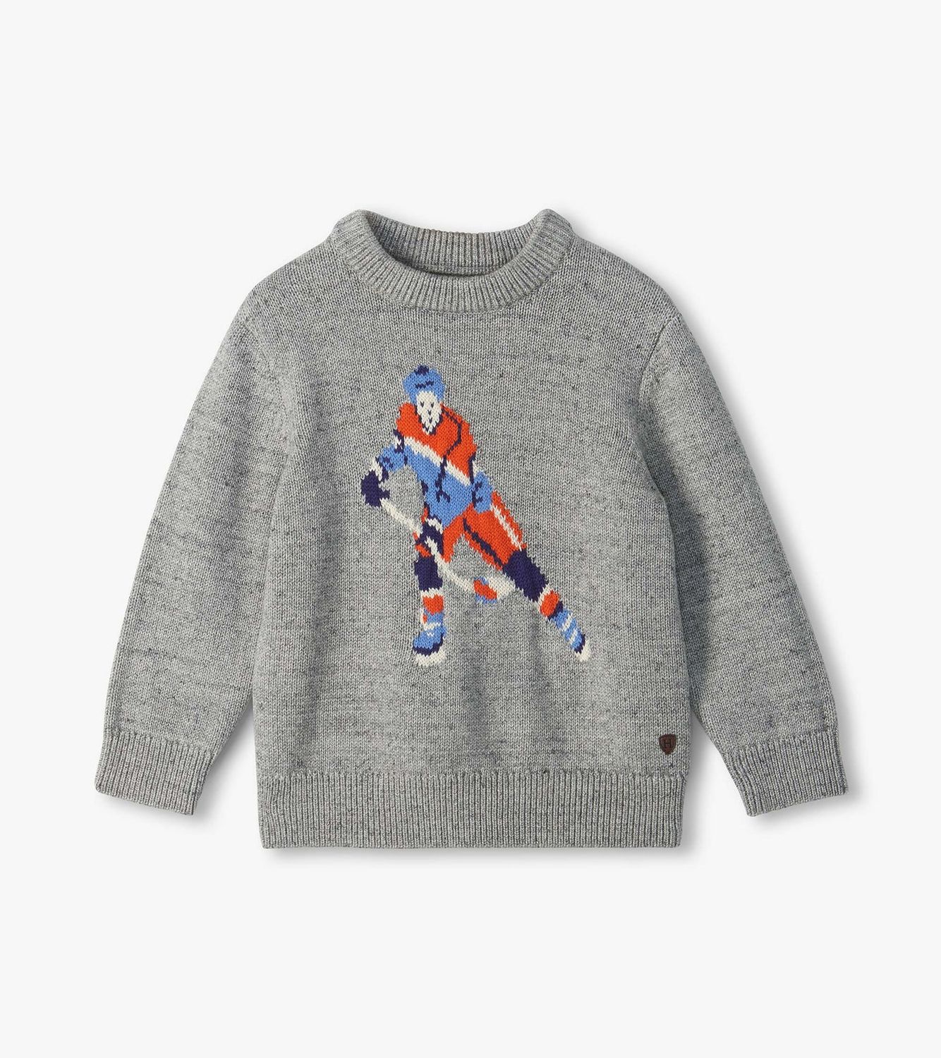 Hatley Crew Neck Sweater Hockey Athletic Grey Melange
