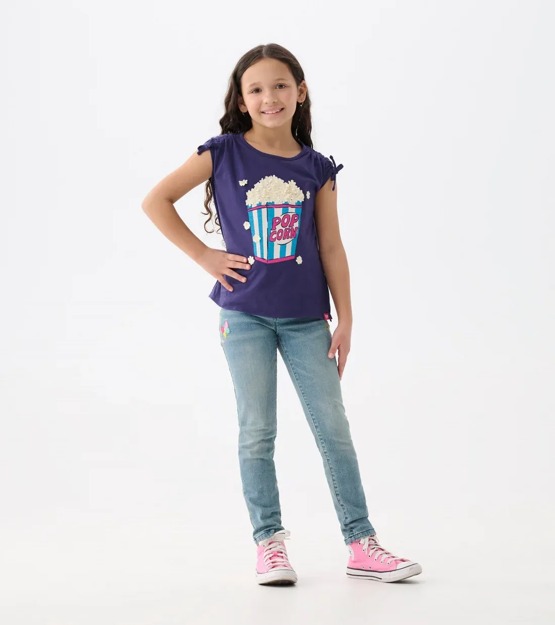 Hatley Denim Jeans Pretty Patches Stretch Classic Rinse