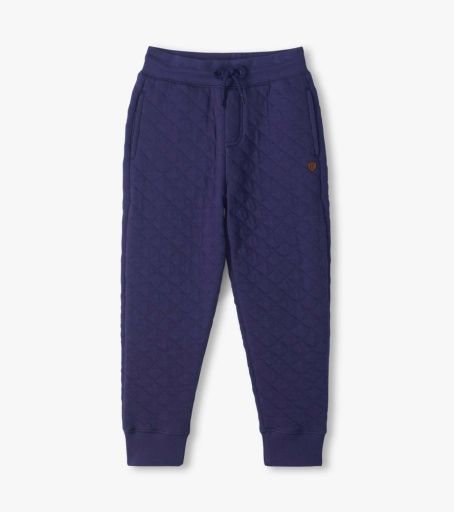 Hatley Quilted Jogger Pant Patriot Blue, Size: 3