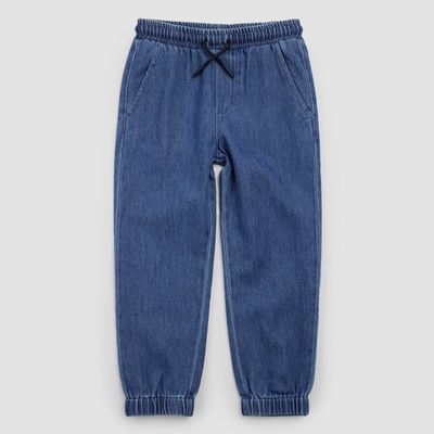 Miles The Label Woven Denim Jogger Blue Denim