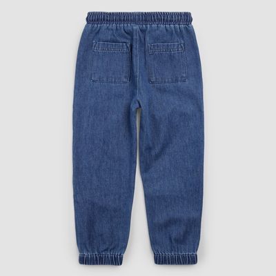 Miles The Label Woven Denim Jogger Blue Denim