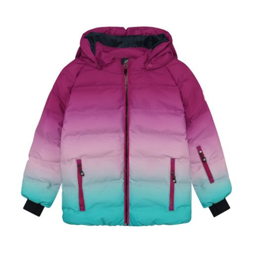 Color Kids Ski Jacket Quilted, Color: Wild Aster Gradient, Size: 3y