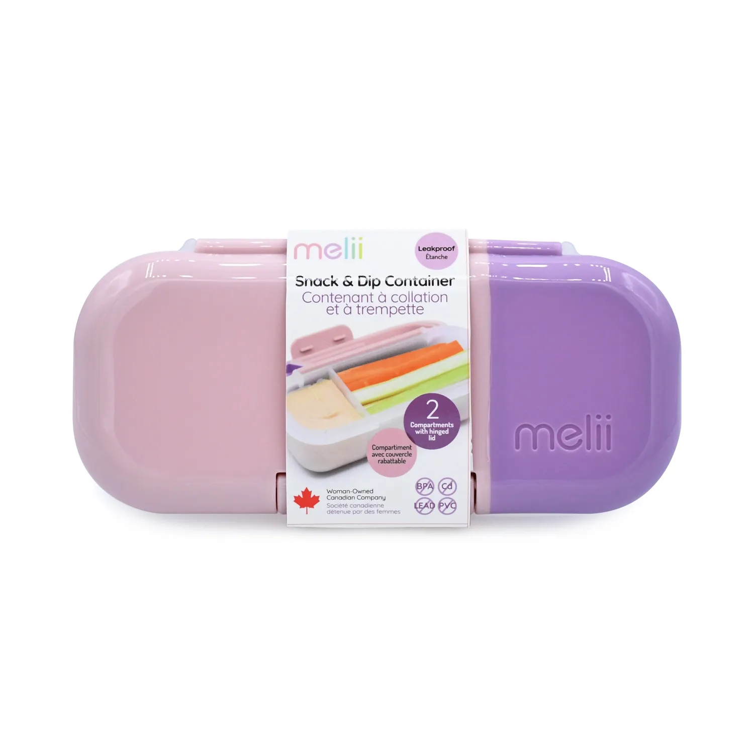 Melii Dip Containers, Color: Pink/Purple