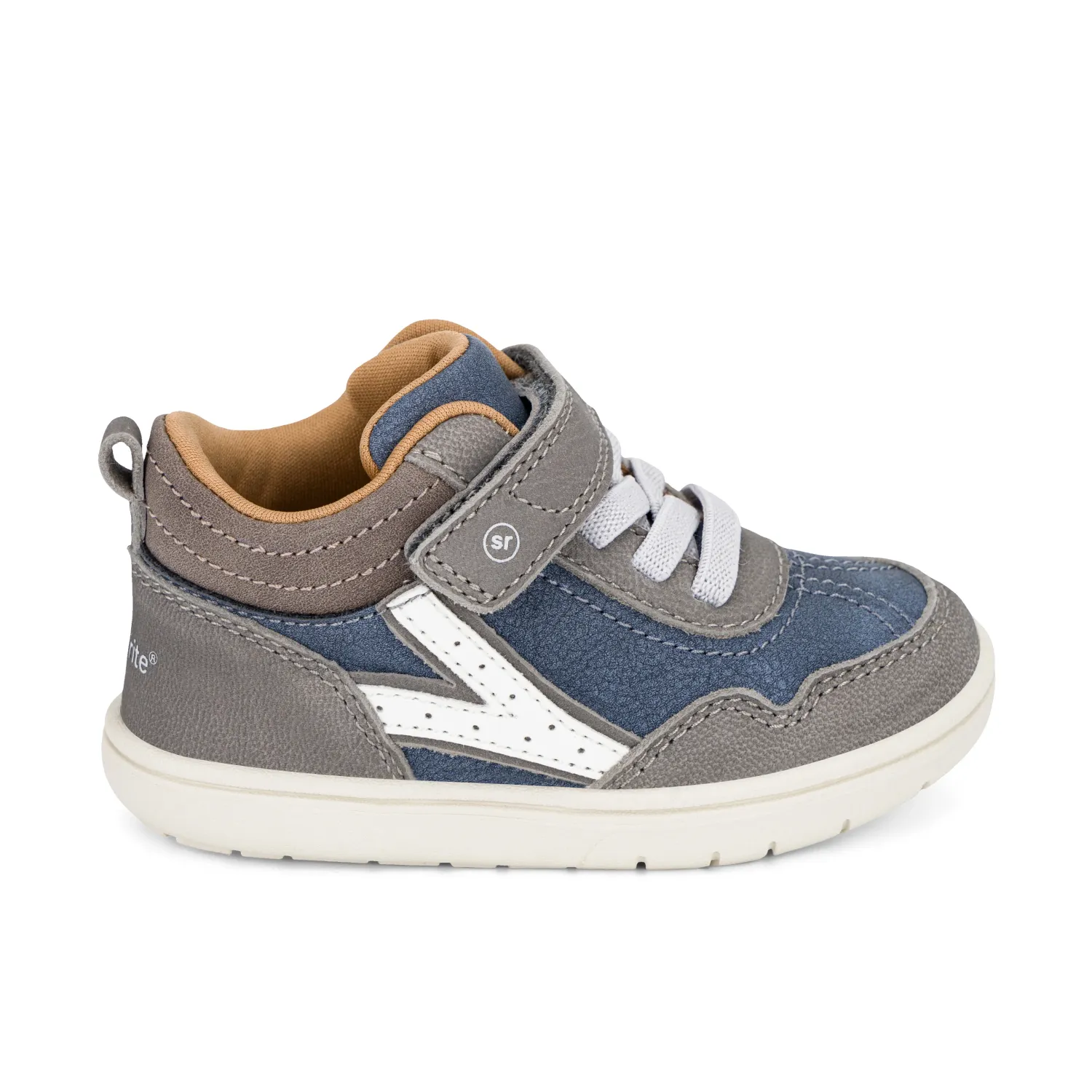 Striderite SRT London Mid Leather, Color: Grey Multi, Size: 5