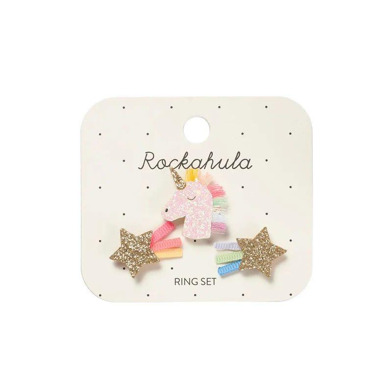 Rockahula Rainbow Unicorn Ring Set