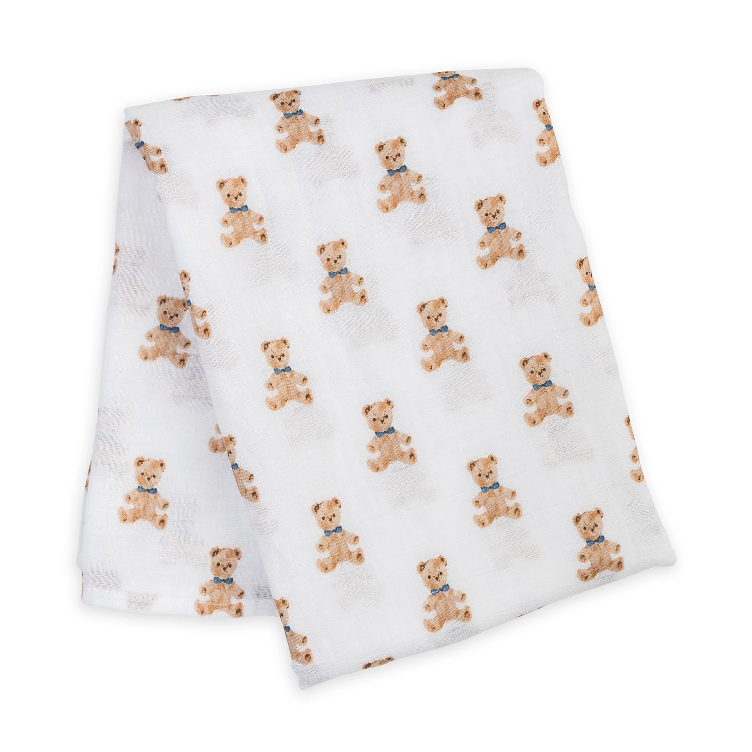 Lulujo Classic Swaddle Vintage Bears 40"x 40"