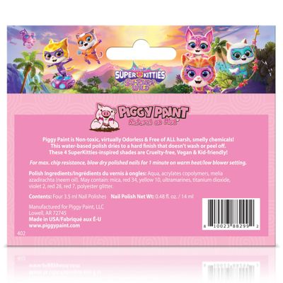 Piggy Paint Super Kitties 4 Polish Box