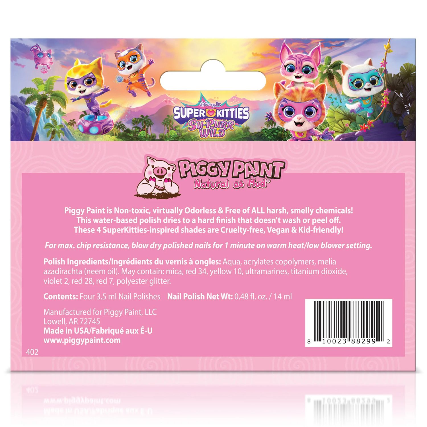 Piggy Paint Super Kitties 4 Polish Box