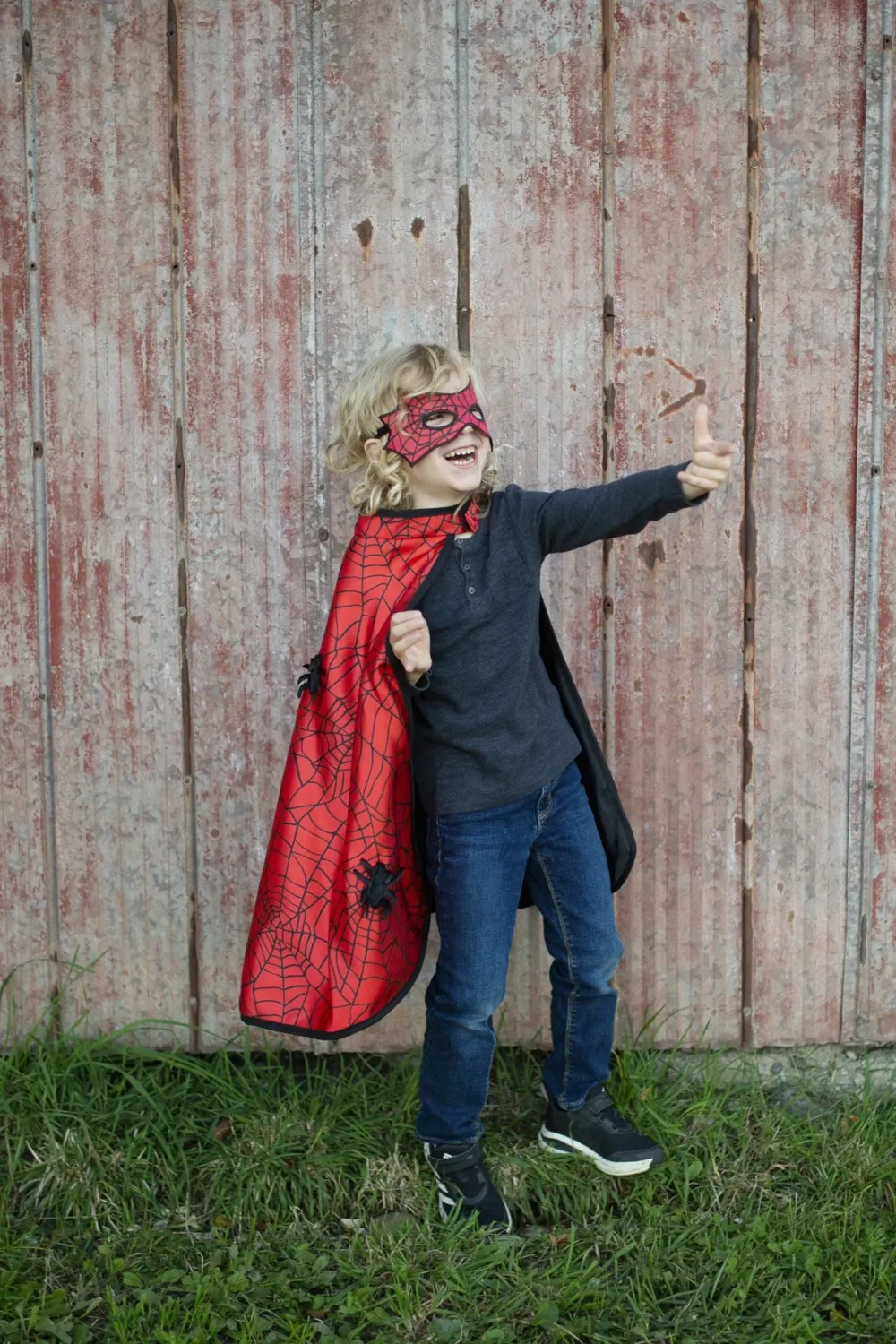 Great Pretenders Reversible Spider/Bat Cape &amp; Mask