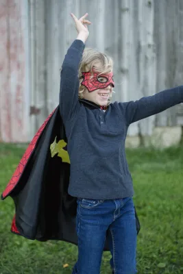 Great Pretenders Reversible Spider/Bat Cape &amp; Mask