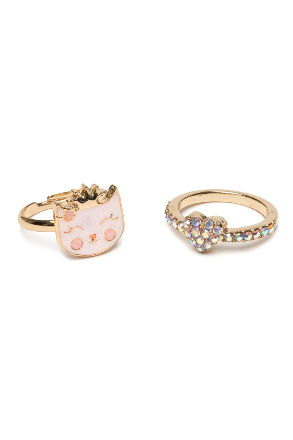 Great Pretenders Boutique Kitty Love Ring 2pc Set