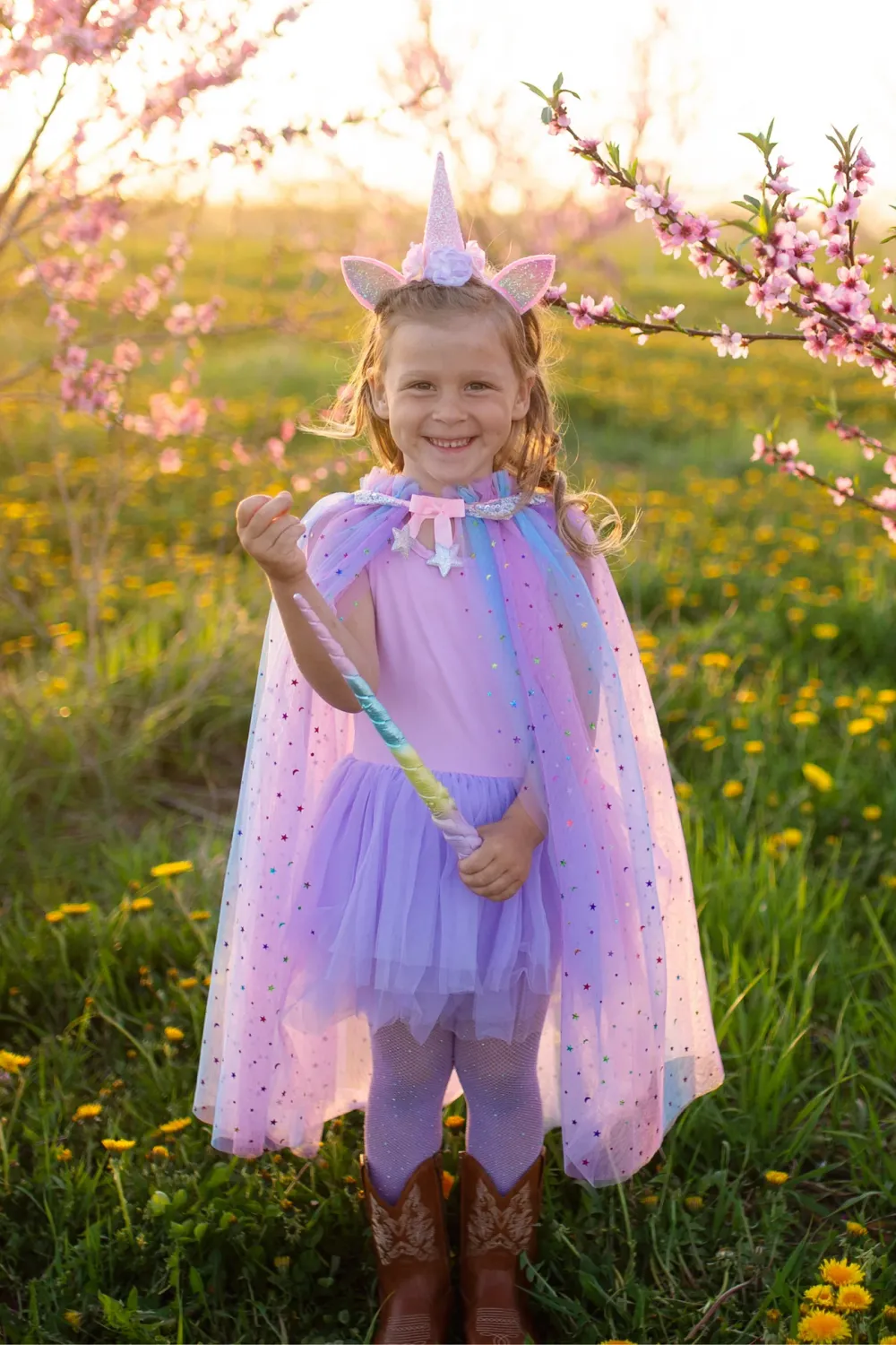 Great Pretenders Rainbow Unicorn Cape &amp; Headband