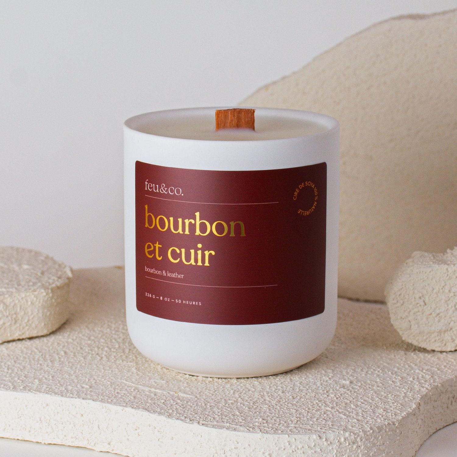 Bougie – Bourbon & cuir Bougie – Bourbon & cuir