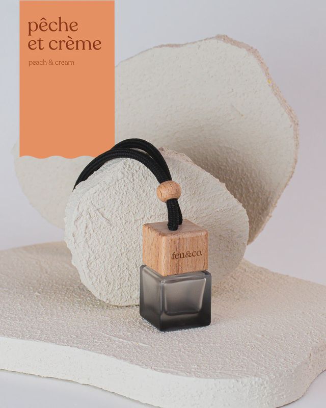 Diffuseur voiture – Pêche et crème