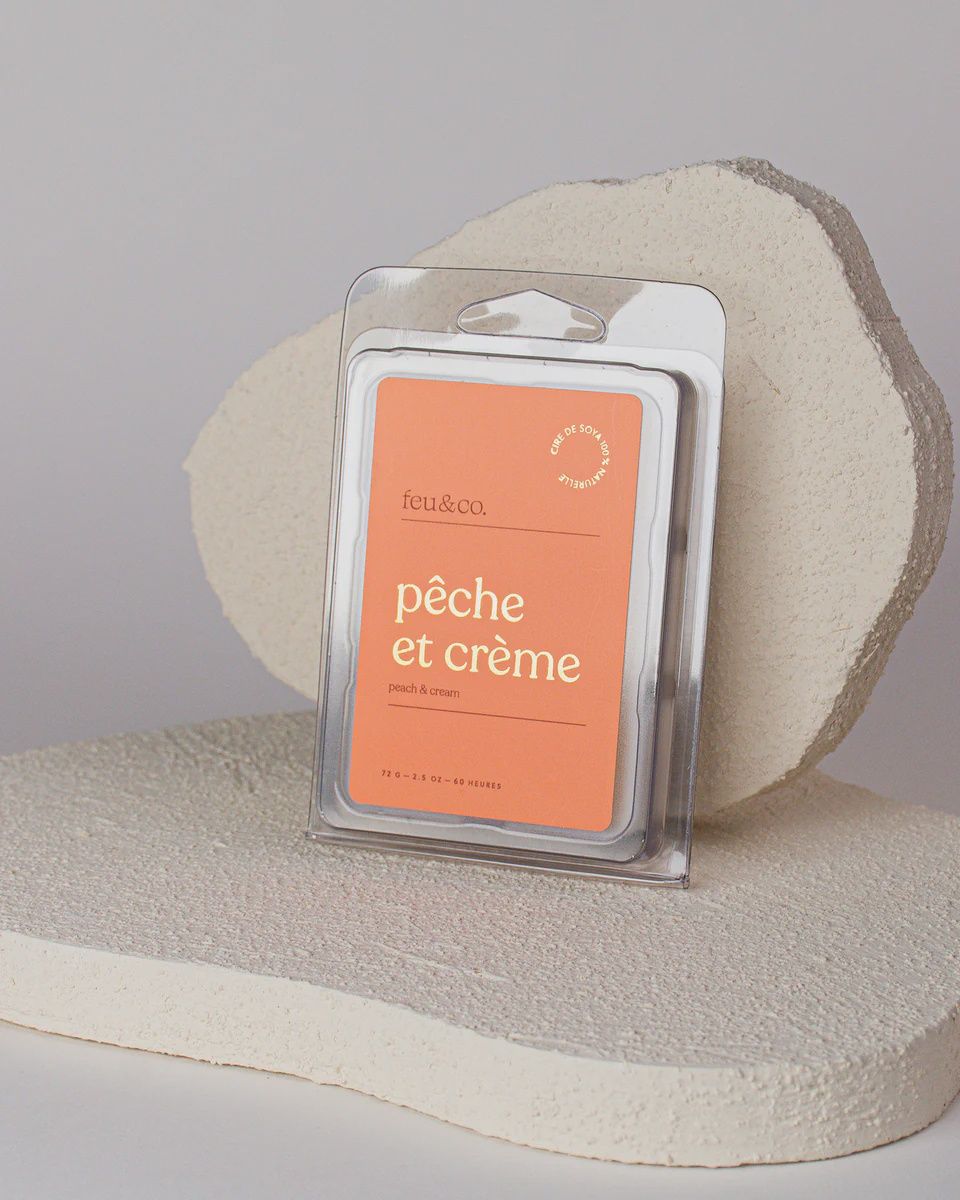 Cubes de cire – Pêche et crème