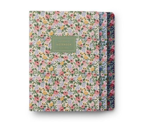 Lot de 3 carnets  – Rosa