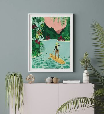 Affiche – Paddle Girl