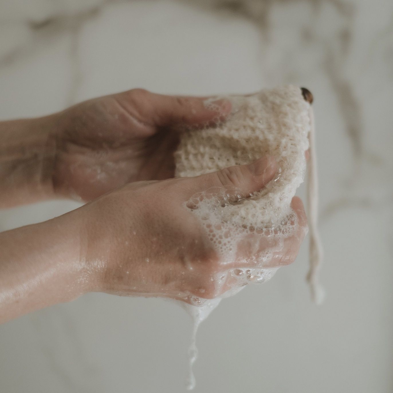 Sac à savon en sisal