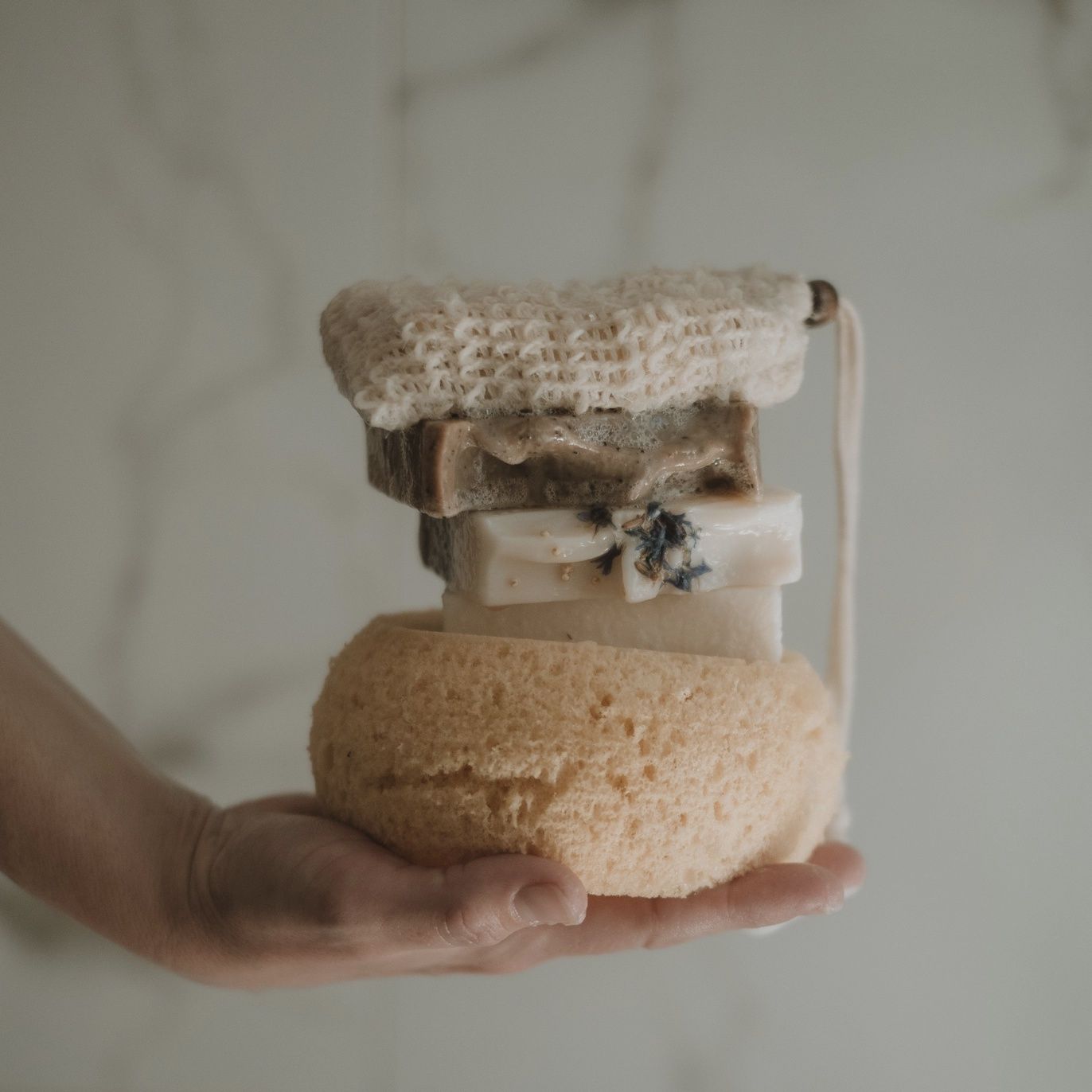 Sac à savon en sisal