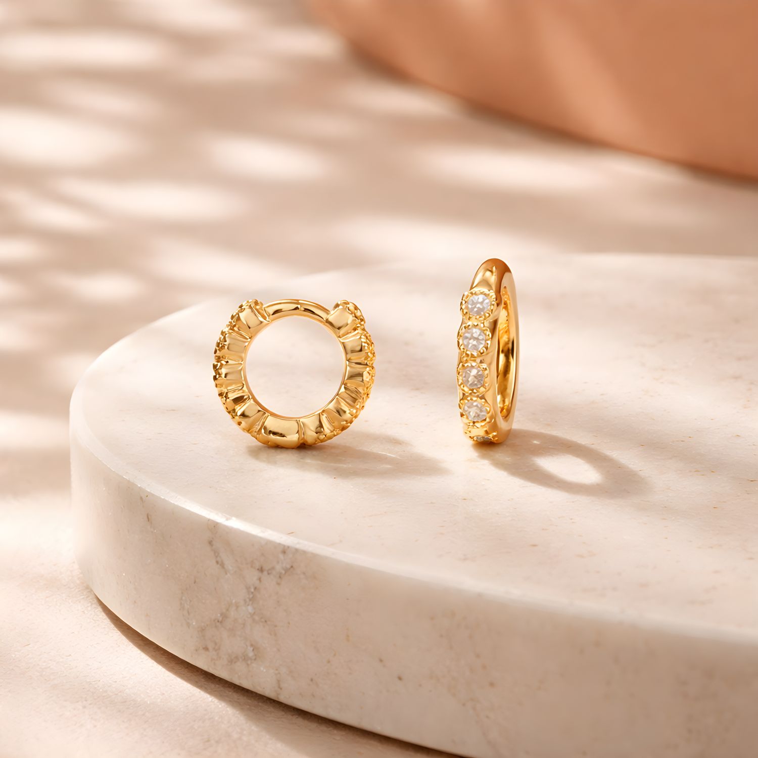 Néa - Dormeuses plaqué 18K