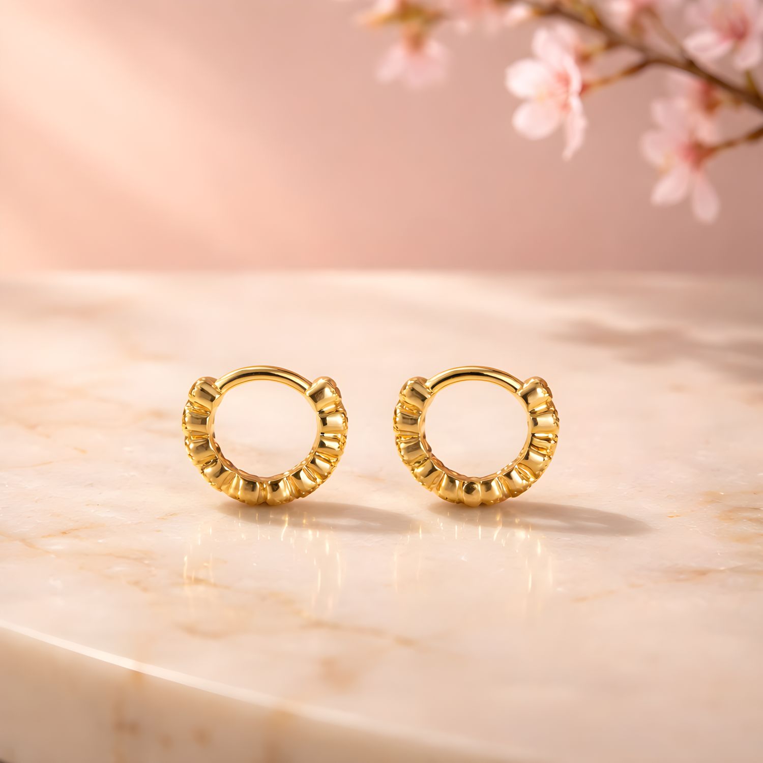 Néa - Dormeuses plaqué 18K