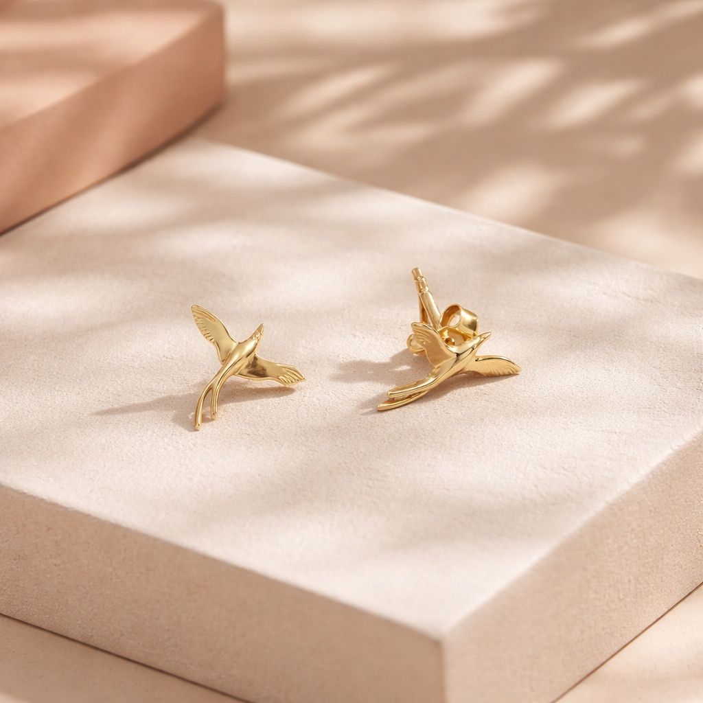 Élan –Boucles d’oreilles plaqué 18K