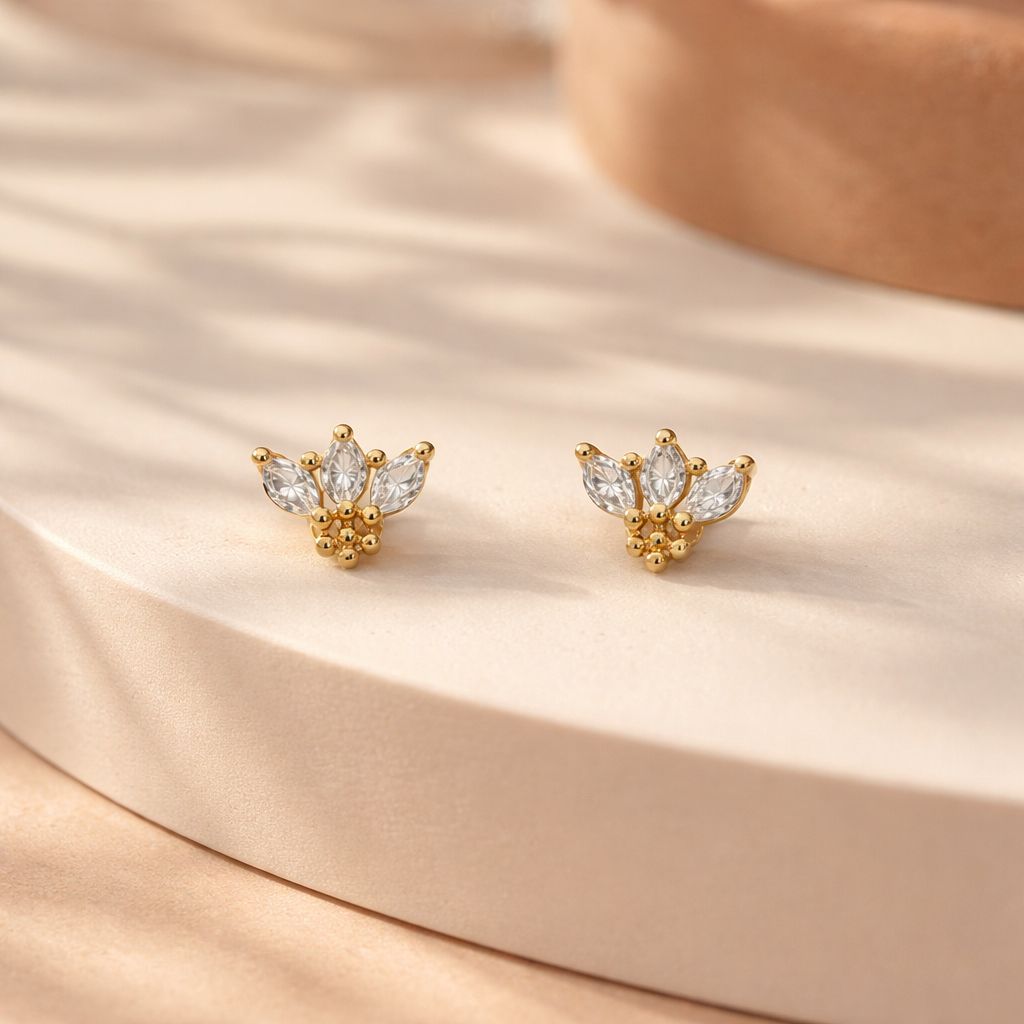 Noé – Boucles d’oreilles plaqué 18K