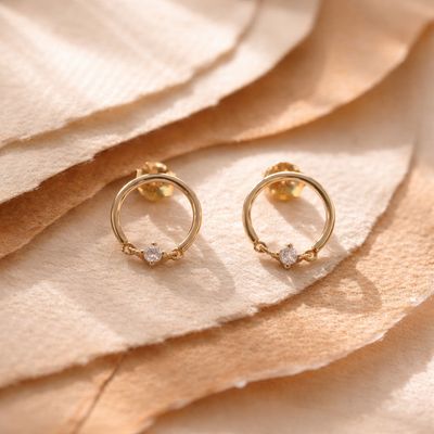 ISA – Boucles d’oreilles plaqué 18K