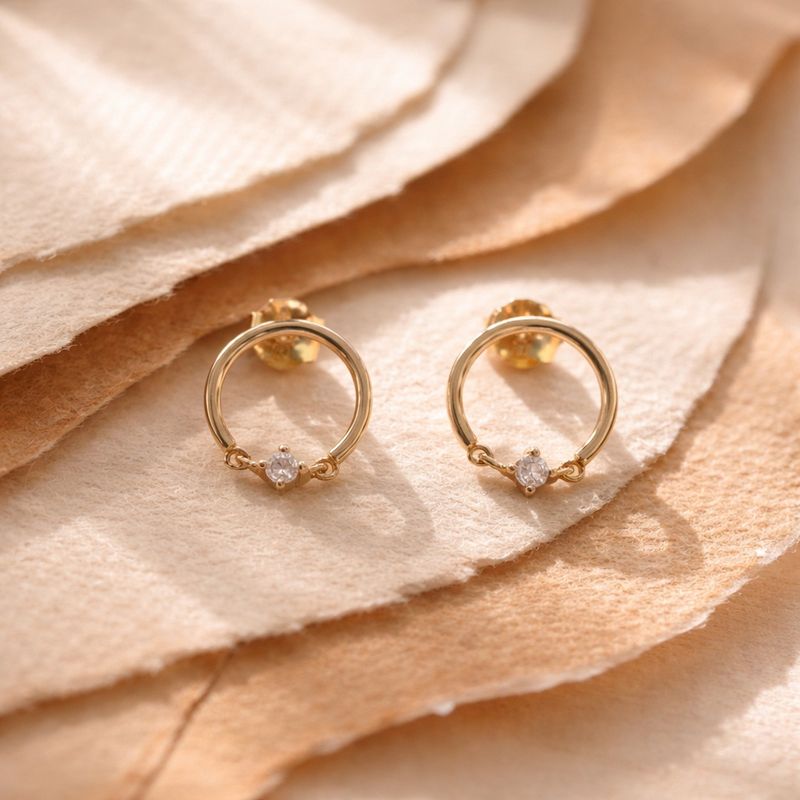 Isa – Boucles d’oreilles plaqué 18K