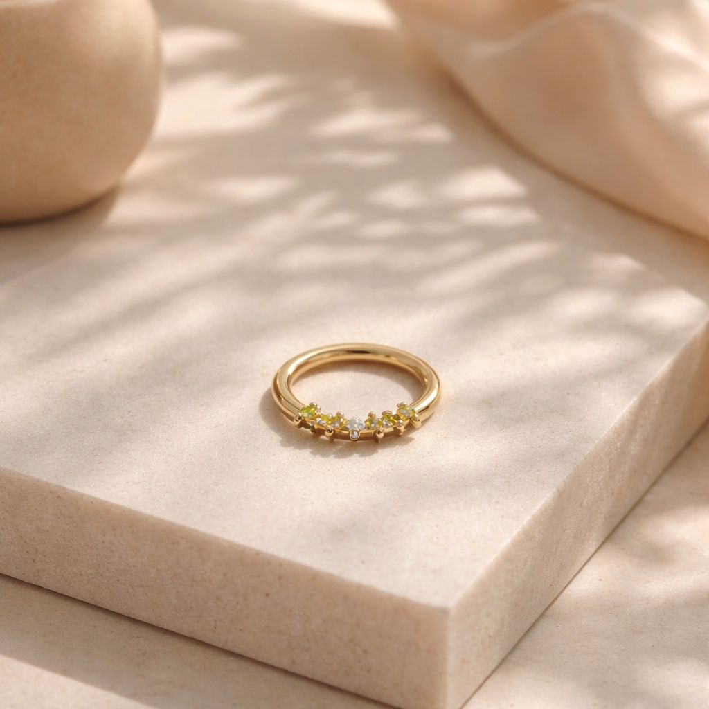 Ena – Anneau de piercing plaqué 18K