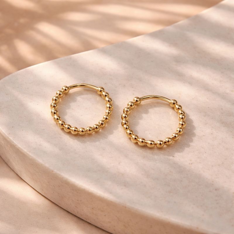 LYA - Dormeuses plaqué 18K