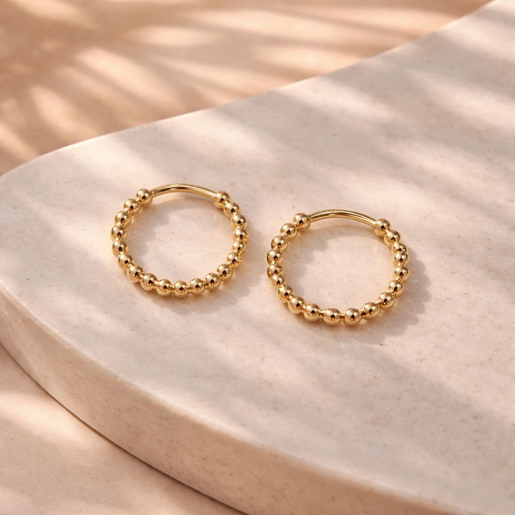 Lya – Dormeuses plaqué 18K