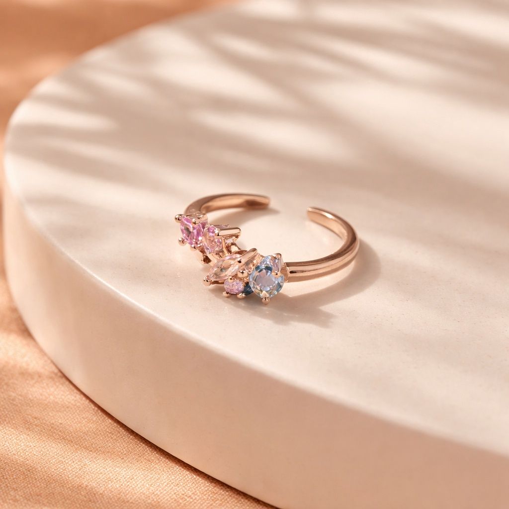 Luma – Manchette d'oreille plaqué 18K