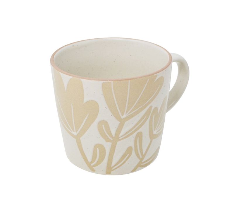 Tasse – Motif tulipes crème
